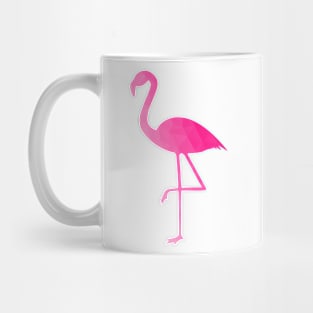 Flamingo hot pink ombre geometric mesh pattern Mug